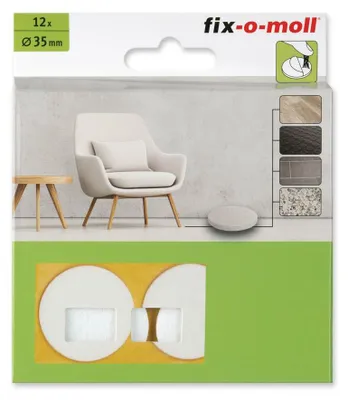Produktbild von Filzgleiter rund 35mm Big Pack weiß fix-o-moll