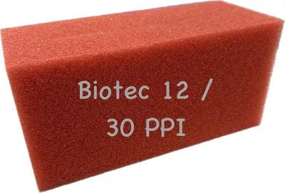 Produktbild von Filterschwamm Biotec 12 -Sreenmatic Filter fein rot passt auch für Oase 21,5 x 10 x 9 cm