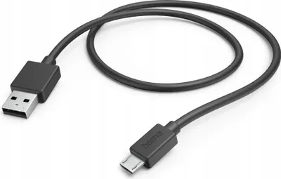 Produktbild von Hama Ladekabel, USB-A - Micro-USB, 1 m, Schwarz
