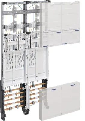 Produktbild von HAGER Komplettfeld eHZ 2feld ZK3ED28N H1050mm 3ZP/RES