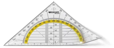 Productafbeelding van Geodriehoek Westcott 14cm flexibel op kaart