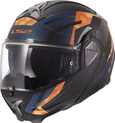 Zdjęcie produktu dla Kask składany LS2 FF910 Advant II Glide, czarny/pomarańczowy, rozmiar 2XL (63/64)