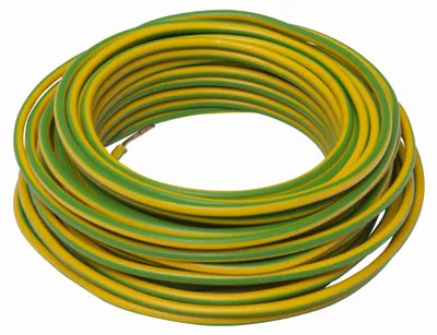 Image de Câble électrique HO7V-U 1,5 mm2 jaune 10 m