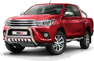 Produktbild von Frontbügel Frontschutzbügel für Toyota Hilux 2015-2022 mit ABE Edelstahl Silber