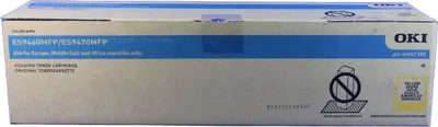 Produktbild von Okidata 44947309 Tonerkartusche Gelb 32.000 Seiten für Okidata ES9460 MFP