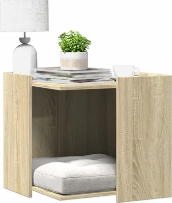 Produktbild von Möbel Katzenklo Sonoma Eiche 53x53x51 cm Holzwerkstoff - Kratzbäume &44148