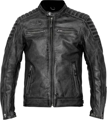 Produktbild von John Doe Storm Motorrad Lederjacke, schwarz, 3XL