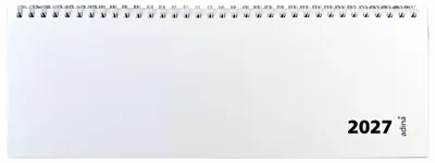 Produktbild von 2027 ADINA Tischquerkalender 1W2S weiss Tischkalender 30x10cm