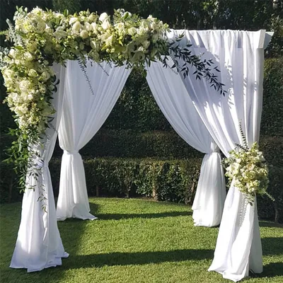 Produktbild von WISFOR DIY Hochzeitsbogen Hintergrundrahmen Metall Ballondekoration Fotokabine DIY Eisen Blumenrahmen Ehe Bogen für Hochzeitsfeier Dekoration Outdoor