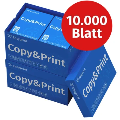 Produktbild von Easyprint Druckerpapier Kopierpapier 10000 Blatt 20 x 500 A4 Premium Hochweiß CIE 160 PEFC