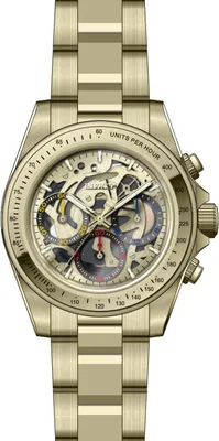 Obrázok produktu pre Invicta Speedway 50271 Pánske Hodinky - Quartz Hnací Mechanizmus - Nerezová Oceľ so Zlatým Ciferníkom - 39 mm
