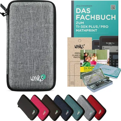 Produktbild von CALCUSO Zubehör Streberpaket Hellgrau kompatibel für Taschenrechner TI-30X Plus/Pro Mathprint
