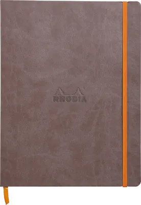 Produktbild von Rhodia Notizbuch 19x25cm, 80 Bl liniert, Papier 90g, Schokoladenbraun 117503C