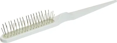 Produktbild von Toupierbürste mit Drahtstiften, ohne Noppen weiss