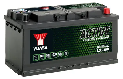 Image de Yuasa 12v 100ah/900a Active Leisure P+ batterie de voiture One Size