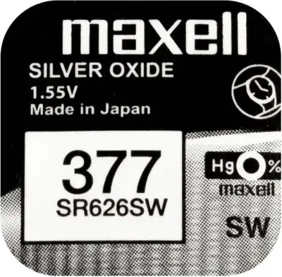 Produktbild von Maxell SR0626SW, Einwegbatterie, SR66, Siler-Oxid (S), 1,55 V, 10 Stück(e)