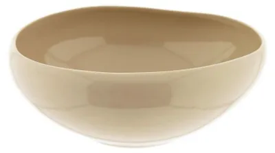 Productafbeelding van Golfvormige serveerschaal en saladekom van hoogwaardig porselein - 23 x 8 cm