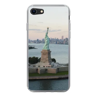 Produktbild von MuchoWow® Handyhülle Schutzhülle Hülle für iPhone 8 New York - Freiheitsstatue - Amerika Silikon Softcase Handy Hülle - Schutzhaube