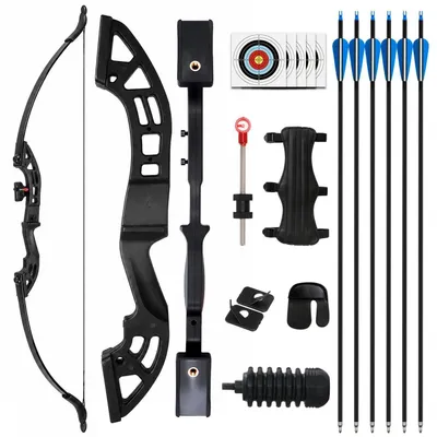 Produktbild von Recurvebogen-Set 30lbs mit Zubehör für Einsteiger | 130cm | Links- & Rechtshänder