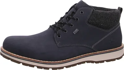 Produktbild von Rieker Herren Stiefelette Schnürung Warmfutter 38419, Größe:42 EU, Farbe:Blau