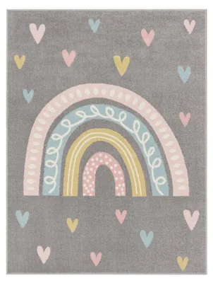 Produktbild von TT Home Teppich Kinderzimmer Kinderzimmerteppich Junge Mädchen Kinderteppich Modern Soft Größe 80x150 cm