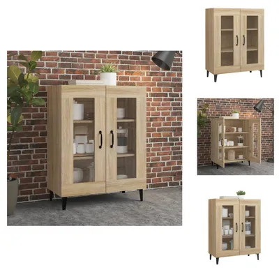 Productafbeelding van vidaXL Dressoir Sonoma-eikenhout, 69,5 x 34 x 90 cm, houtvezel - Dressoirs