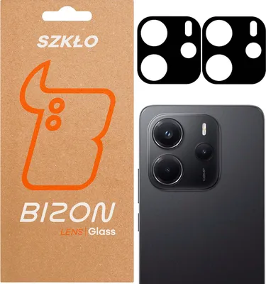 Produktbild von Gehärtetes Glas für die Kamera für Xiaomi Redmi Note 14 4G, Bizon Glass Silk Lens, 2 Stück