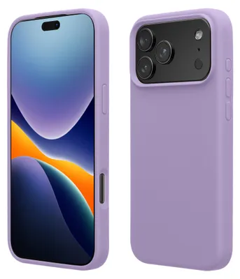 Produktbild von kwmobile Handyhülle für iPhone 17 Pro Max Hülle, für iPhone 17 Pro Max Case - Hülle Silikon - kabelloses Laden - Veilchen Lila