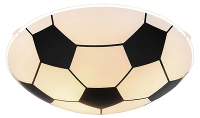 Produktbild von Deckenleuchte, Metall, Glas, weiß, Fußball-Design, D 30 cm