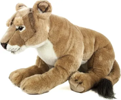 Produktbild von Löwin liegend 66 cm Kuscheltier liegend hellbraun