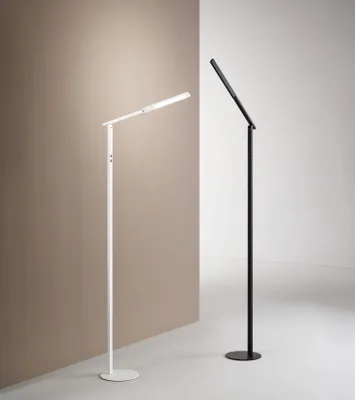 Produktbild von Stehleuchte Aluminium LED Dimmer 130 cm hoch Schwarz 3000/4000/5000/6000 K 1000 lm Modern Stehlampe