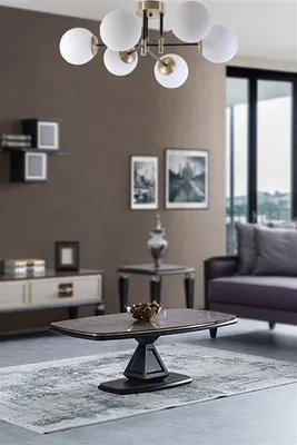 Produktbild von Opviq, Dolunay- Dolunay 6 Lı Eskitme Beyaz Camlı AvizeSTL, Weiß, Kronleuchter, 100% Metall