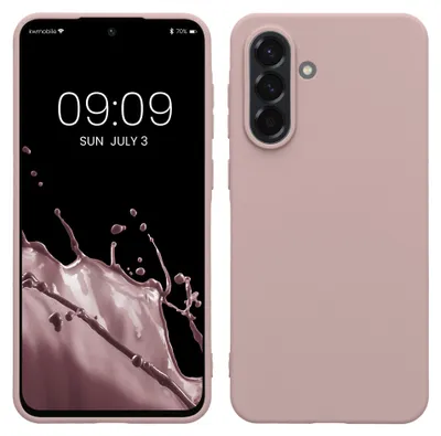 Produktbild von kwmobile Hülle für Samsung Galaxy A56 5G TPU Case - Handyhülle unterstützt kabelloses Laden, flexible Schutzhülle, gummiertes Cover in Nude Lilac