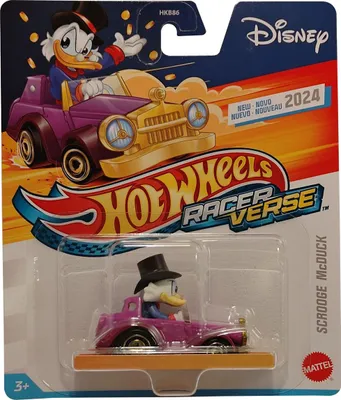 Produktbild von Hot Wheels Disney - Racer Verse - Scrooge McDuck, Actioncars, Kult-Fahrzeuge, Filmcharakter, HRT10