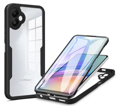 Produktbild von Techsuit ColorVerse 360 Hülle mit Schutzfolie für Samsung Galaxy A06 - Schwarz