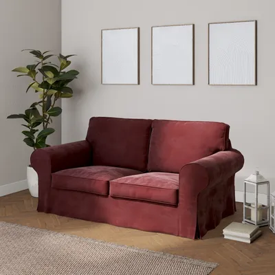 Produktbild von Dekoria Bezug für Ektorp 2-Sitzer Schlafsofa ALTES Modell, bordeaux, Sofabezug Ektorp 2-Sitzer Schlafsofa altes Modell