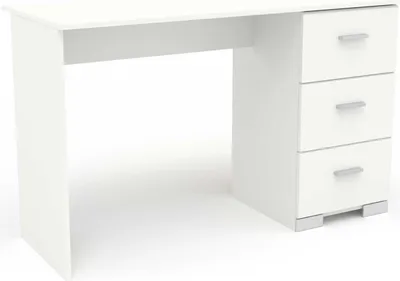 Zdjęcie produktu dla Biurko 3 szuflady biały dekor L120 cm - Galaxy