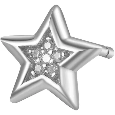 Produktbild von Silver single earrings Star Storie RZO026R