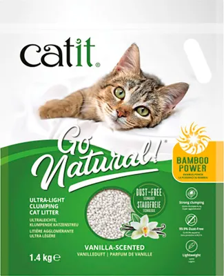 Obrázok produktu pre Catit Go Natural! Bamboo Vainilla Klumpender Sand 1,4 kg Jedna veľkosť