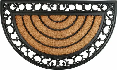 Schmutzfangmatte Schuhabstreifer 45x75 cm Ornamente halbrund
