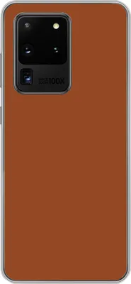 Produktbild von MuchoWow® Handyhülle Schutzhülle Hülle für Telefoonhoesje Samsung Galaxy S20 Ultra Terrakotta - Braun - Palette - Unifarben - Farben - Farbe Silikon Softcase Handy Hülle - Karteninhaber
