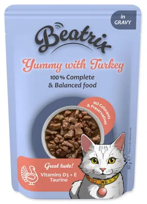 Productafbeelding van Kapsička Beatrix, volwassen kattenvoer met kip, 85g