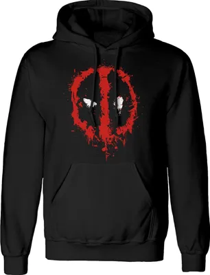 Produktbild von Deadpool Kapuzenpullover Herren Splat Hoodie schwarz XL