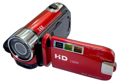 Produktbild von Handheld Video-Camcorder 1080P – 16 MP Kamera, 2,7-Zoll TFT Bildschirm drehbar, 16-fach Digitalzoom, Vlogging für Kinder