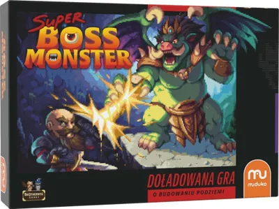 Produktbild von Super Boss Monster Brettspiel mit Stadt-Spielbrett und Einzelspielermodus, kompatibel mit Boss Monster-Spielen