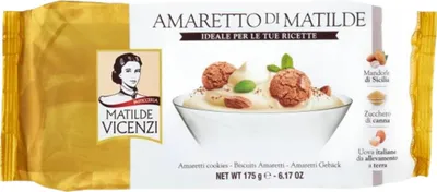 Zdjęcie produktu dla Amaretto di Matilde Vicenzi 175g włoskie ciastka kruche amaretti
