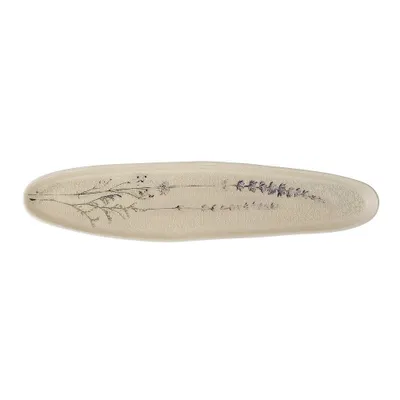 Produktbild von Bloomingville Bea Servierplatte Natur 35,5x2x8 cm Steingut