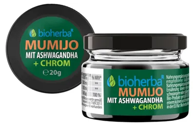 Obrázek produktu pro Mumio extrakt Shilajit s ashwagandhou - 20 g - Bioherba