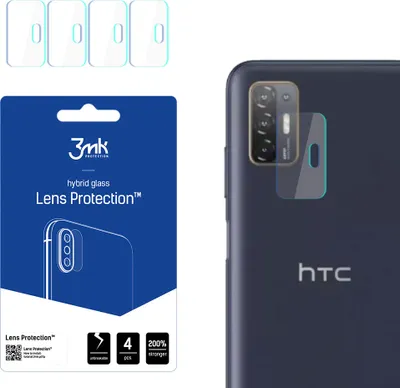 Produktbild von 3mk Hybridglas Lens Protection für HTC Desire 21 Pro 5G Kamera Objektiv Kameralinse 0,16mm 6H (4 Stück)