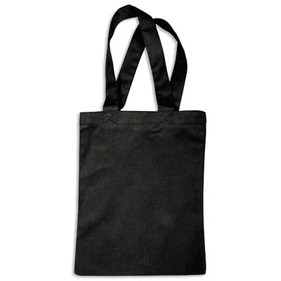 Produktbild von Schwarze kleine Baumwolltasche, 19cm x 26cm, ideal zum Gestalten